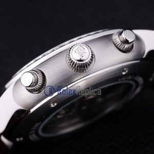 Alternative view of audemars piguet replica chrono tourbillon acciaio white strip leather imitazione copia