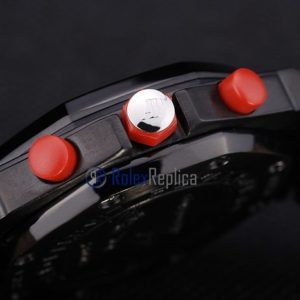 Alternative view of audemars piguet replica chrono offshore gommino pvd white strip leather imitazione copia