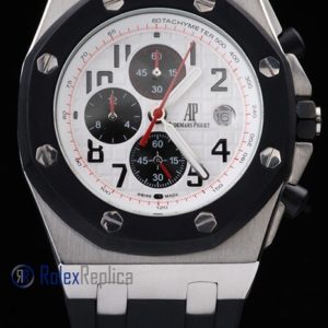 Alternative view of audemars piguet replica chrono offshore gommino dial panda imitazione copia
