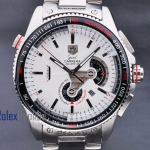 Alternative view of Tag-heuer replica carrera calibre 36 chrono white dial acciaio imitazione copia