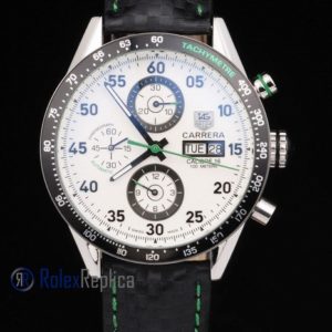Alternative view of Tag-heuer replica carrera calibre 16 chrono strip leather imitazione copia