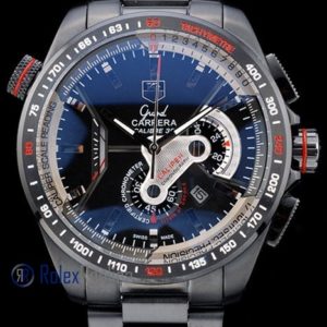 Alternative view of Tag-heuer replica carrera calibre 38 chrono pro-hunter pvd imitazione copia
