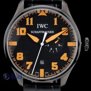 Alternative view of iwc replica 8 days power reserve orange pro-hunter strip leather orologio imitazione