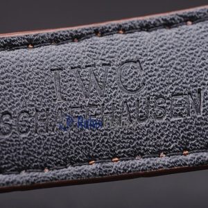 Alternative view of iwc replica grande complication acciaio white dial strip leather orologio imitazione