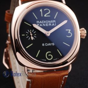 Alternative view of Panerai replica radiomir 8 days oro strip leather imitazione copia