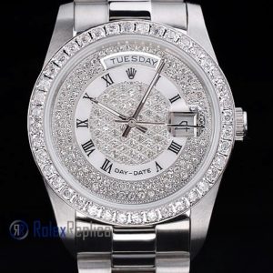 Alternative view of rolex replica daydate acciaio SARU orologio imitazione