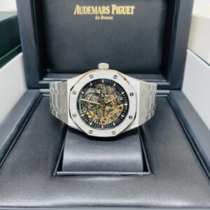 Alternative view of Audemars Piguet replica royal oak 15407ST scheletrato acciaio
