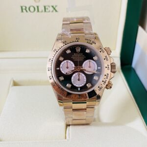 Alternative view of Rolex replica Daytona Rose Gold 116505 diamond Dial