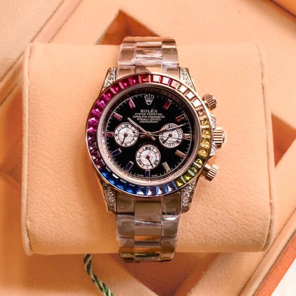 Rolex replica Daytona rainbow rose gold