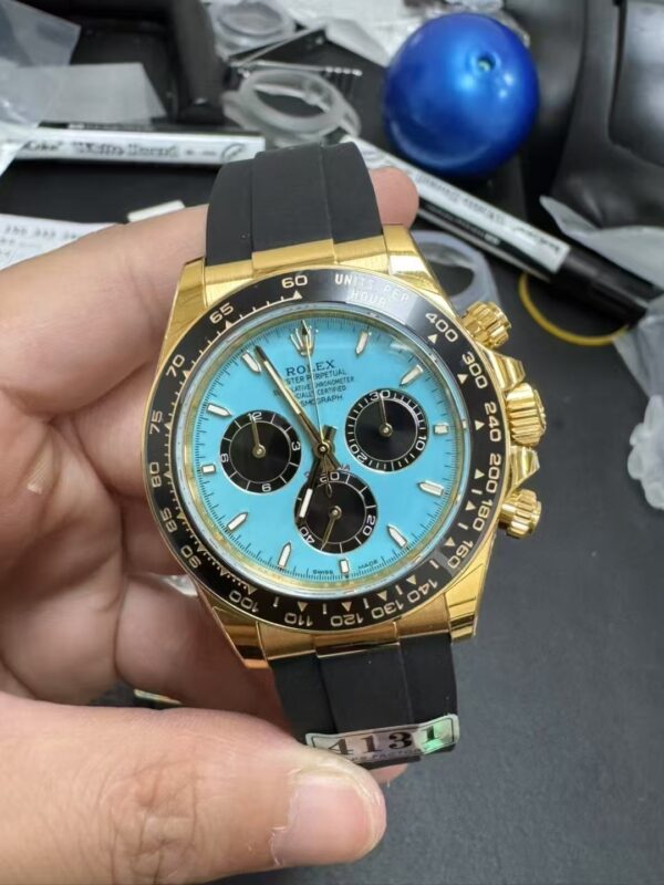 Rolex replica daytona 126518LN tiffany dial oysterflex clone movement