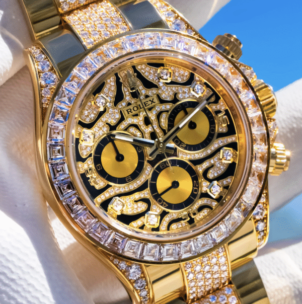 Rolex replica daytona tiger 116598TBR  yellow gold clone movement