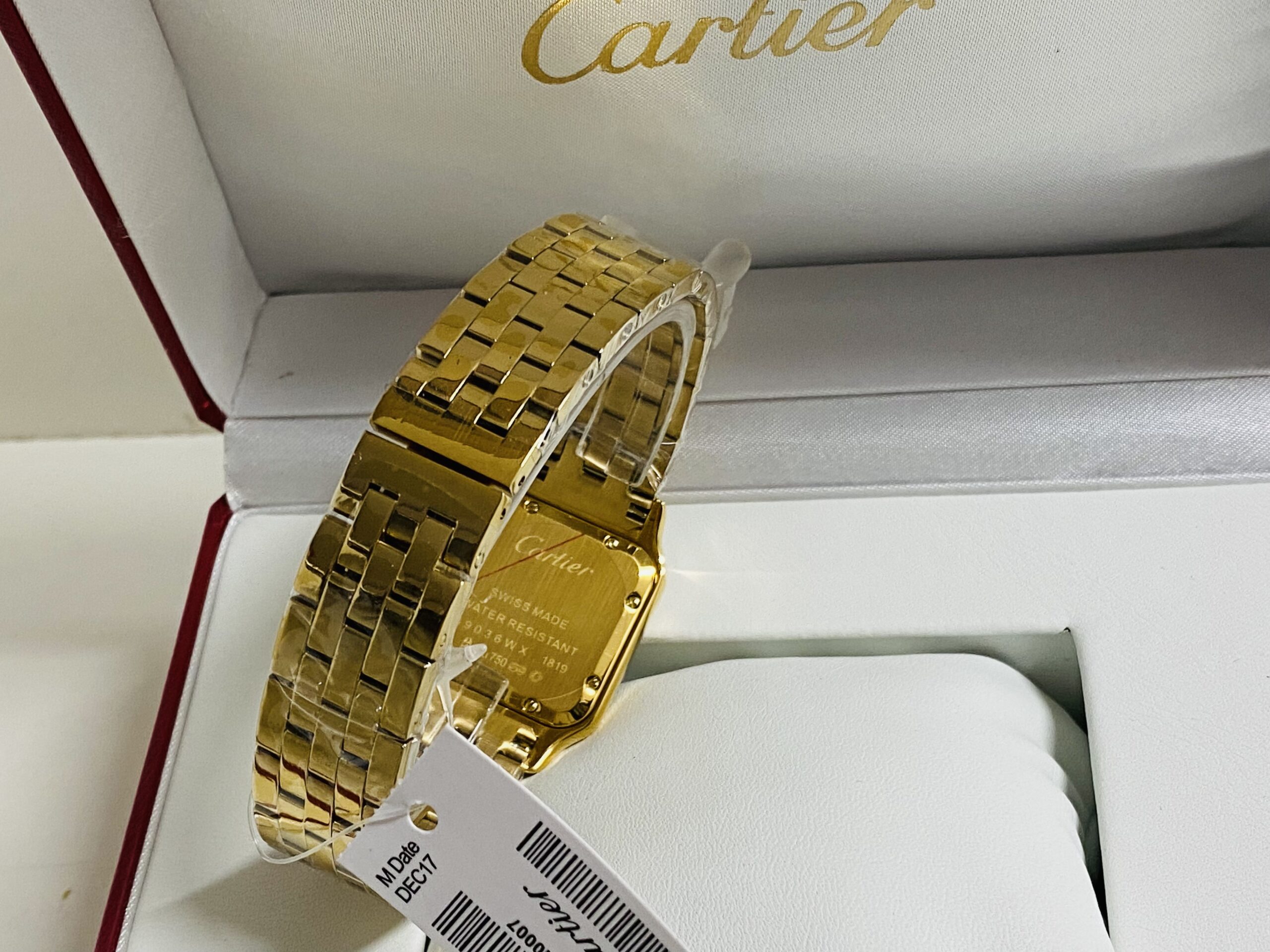 Cartier replica Panthere Yellow Gold diamond bezel rbr - immagine 6