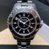 Chanel replica J12 H5695 medium size Black Ceramic