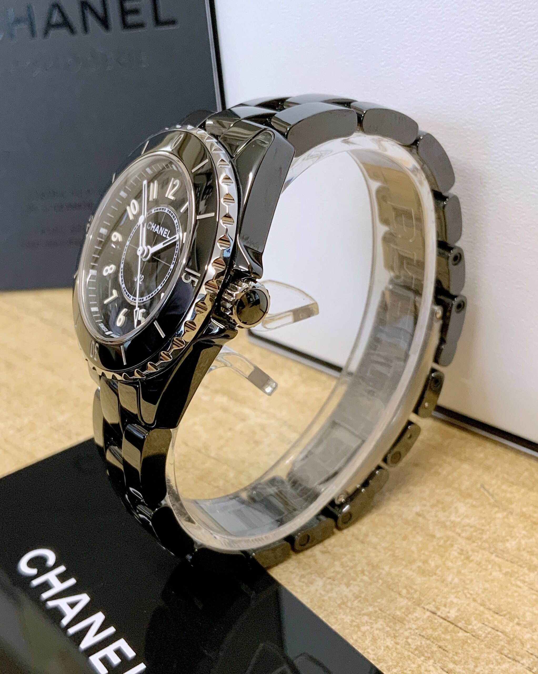 Chanel replica J12 H5695 medium size Black Ceramic - immagine 5