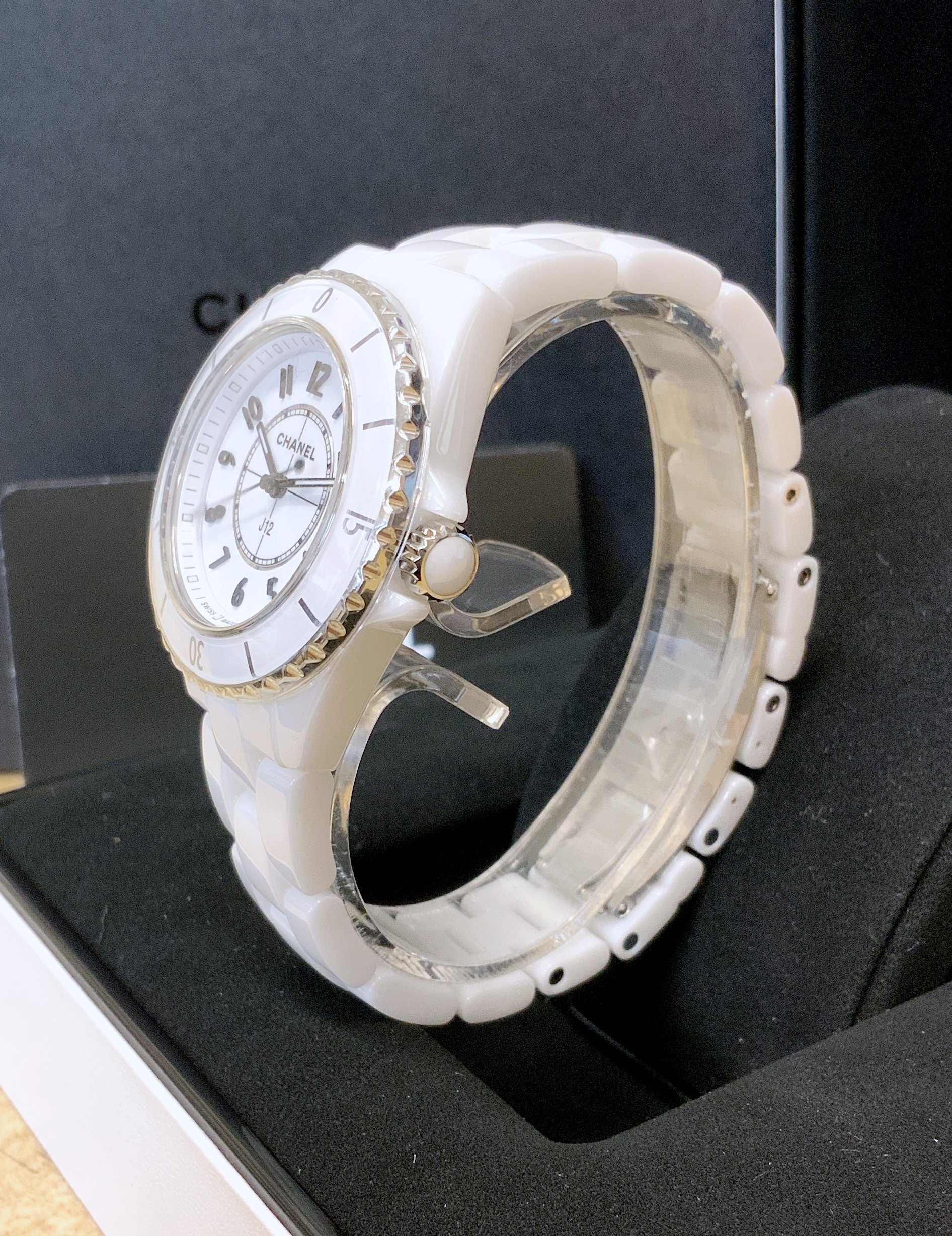 Chanel replica J12 H5698 medium size White Ceramic - immagine 4
